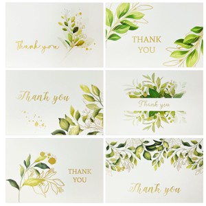 Wrapables Blank Thank You Cards with Envelopes for Weddings, Bridal Showers, Baby Showers (Set of 4) - 1 of 4