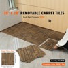 VEVOR Carpet Tiles Reusable, 20"x 20"Carpet Squares With Padding Attached, Soft Padded Carpet Tiles, Easy Install DIY (12Tiles, Mixed Brown) - 3 of 4