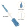 Unique Bargains 360 Rotation Straight Handle Silcone Bottle Cleaning Brush 1 Set - 3 of 4