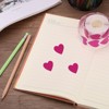 Unique Bargains Vinyl Self-Adhesive Heart-Shaped Waterproof Stickers Label 1500 Pcs - 3 of 4