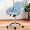 KWPZQEB Home Office Desk Chair - Adjustable Swivel Chair with Back Lumbar Support, Ergonomic Chair, Comfy Armchair for Home Office - 2 of 4
