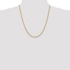 Black Bow Jewelry 2.75mm 14k Yellow Gold, Diamond Cut Solid Rope Chain Necklace - 2 of 4