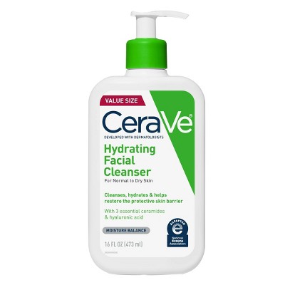 CeraVe Face Wash, Hydrating Facial Cleanser for Normal to Dry Skin