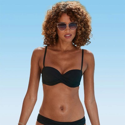 Women's Multiway Bandeau Bikini Swimsuit Top Bra Sizing - LASCANA