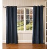 Plow & Hearth 84"L Thermalogic Energy Efficient Insulated Solid Grommet-Top Curtain Pair Pine - image 2 of 2