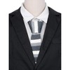 INSPIRE CHIC Men's Knitted Striped Skinny Neckties - 4 of 4