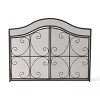 NicBex Lattice Fireplace Screen Fireplace Cover Large Double Panel with Hinged Doors for Living Room - 3 of 4