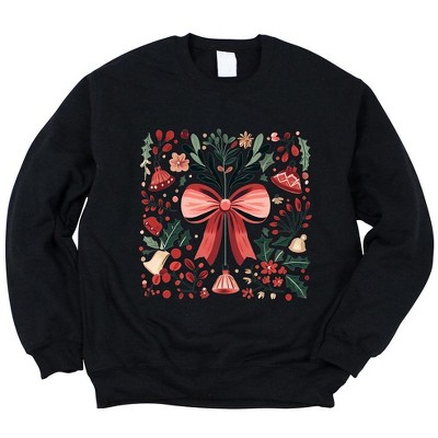 Simply Sage Market Women's Graphic Sweatshirt Coquette Holly Jolly