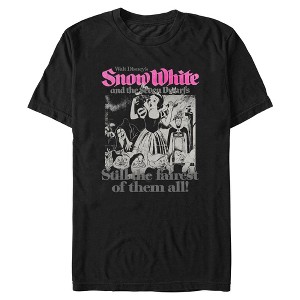 Mens Snow White and the Seven Dwarfs Black and White Still the Fairest of Them All T Shirt - 1 of 4