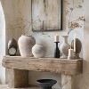 LuxenHome 2-Piece Marble Brown and White Terracotta Vase Set Multicolored - 4 of 4