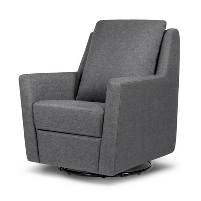 DaVinci Nova Pillow back Swivel Glider - Shadow Gray