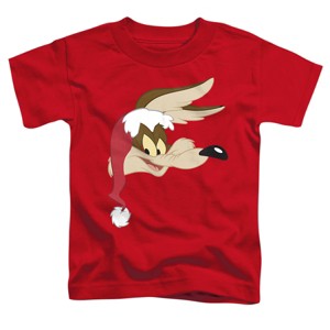 Toddler Boys' Looney Tunes Wile E. Coyote Santa Hat T-Shirt - 1 of 4