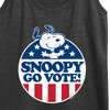 Women's - Peanuts - Snoopy Go Vote Graphic Racerback Tank - 2 of 4