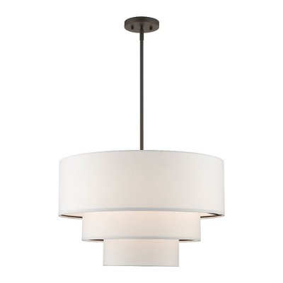 Livex Lighting Carrington 4 - Light Pendant in  Bronze