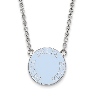 Black Bow Jewelry Sterling Silver Delta Delta Delta Greek Life Necklace 18 Inch - 1 of 4