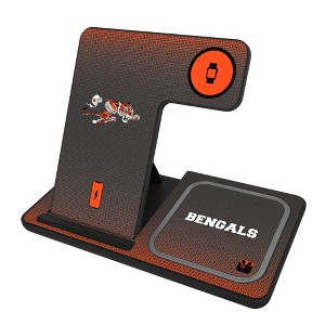 Keyscaper Cincinnati Bengals Historic Collection Linen 15-Watt 3 in 1 Charging Station - 1 of 4