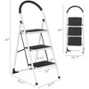 Cesicia Black Steel Portable Anti-Slip Folding 3 Step Ladder - 3 of 4