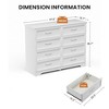 NicBex Metal Handles Modern Storage Dresser with Drawers for Bedroom & Living Room - 3 of 4