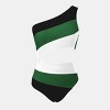 Women's Color Block One Shoulder Cutout One-piece Swimsuit - Cupshe - 2 of 4