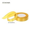 Unique Bargains Double Face Wide Satin Ribbon with Gold Edges for Wedding Bouquet - 2 of 4