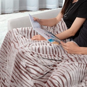 Lomsoe Christmas Throw Blanket for Couch, Holiday Christmas Reindeer Snowflakes Flannel Blanket, Soft, Cozy, Warm Winter Throw Decor. - 1 of 4