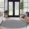 Nourison Tulum Basketweave Solid Indoor/Outdoor Flatweave Area Rug - 4 of 4