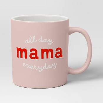 Abbott Collection AB-27-2TONE-102 4 in. Best Cat Mom Mug Pink & Red