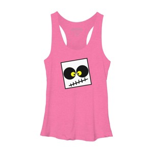Women's Design By Humans Square Skull By LonaMisa Racerback Tank Top - 1 of 3