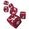 MasterPieces Officially Licensed NCAA Alabama Crimson Tide - 6 Piece D6 Gaming Dice Set Ages 6 and Up - 3 of 3