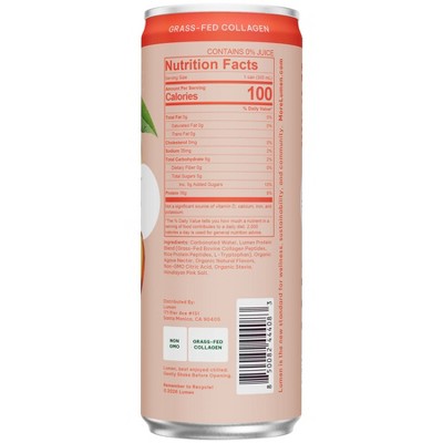 Lumen Sparkling Protein Peaches & Cream - 12 fl oz