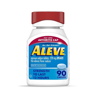 Aleve Nsaid Caplets, Easy Open Arthritis Cap, Naproxen Sodium, For Pain ...