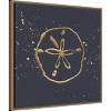22"x22" Gold Sand Dollar I by Chris Paschke Canvas Art Bronze - Amanti Art: Coastal Abstract Decor - 2 of 4
