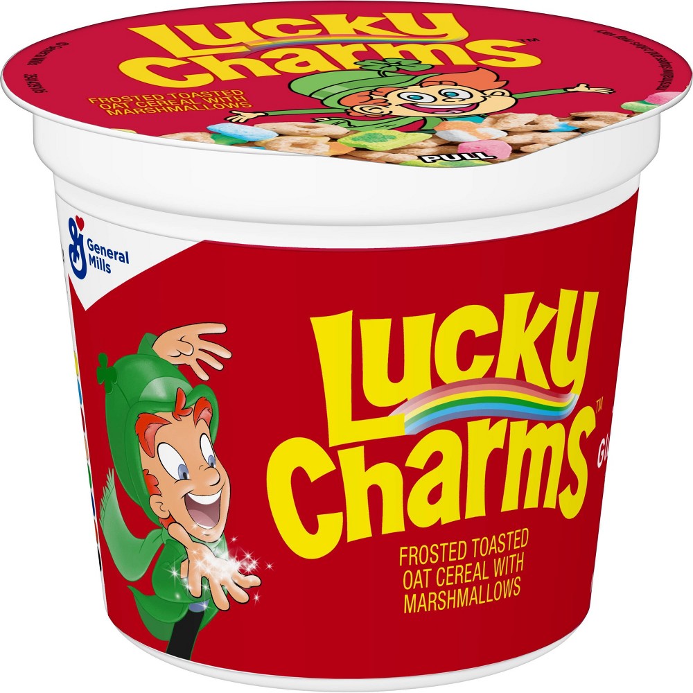 UPC 016000141568 product image for Lucky Charms Breakfast Cereal Cups - 1.7oz - General Mills | upcitemdb.com