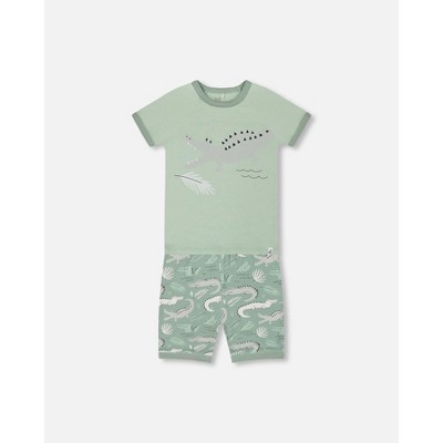 light sage and gray crocodile