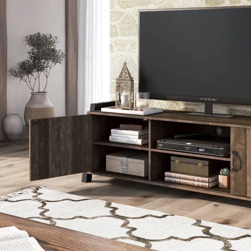 Kolher TV Stand for TVs up to 75&#34; Brown - HOMES: Inside + Out, 6 of 11