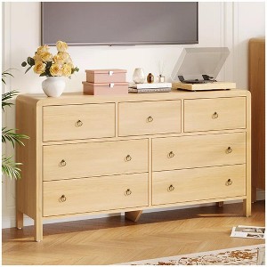 Dresser for Bedroom, Drawer Dresser with Storage Freestanding, Wooden Closet Storage Chest for Living Room, Bedroom, Entryway - 1 of 4