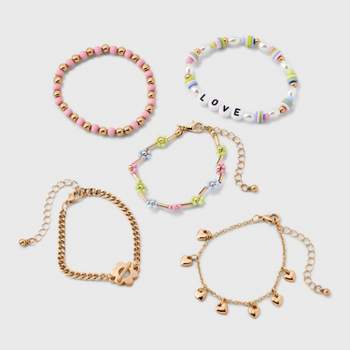 Girls' 5pk Love Bracelet Set - art class™