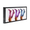Stupell Industries Trendy Glam Cowgirl Boots Black Framed Floater Canvas Wall Art - 3 of 4