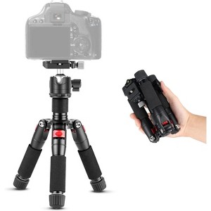 Boersma Portable Desktop Mini Tripod Aluminum Alloy 20''/ 50cm Desk Tripod with 360 Degree Ball Head, 1/4 inch Quick Shoe Plate for Camera Camcord - 1 of 4