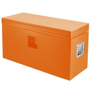 Steel Truck Tool Box Heavy Duty Truck Bed Toolbox w/Dual Lids, Lockable & Weatherproof, Fits for Pickup, Truck Bed, RV, Trailer - 1 of 4