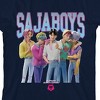 KPop Demon Hunters Saja Boys Group Short Youth Navy Blue Short Sleeve Tee - 2 of 3