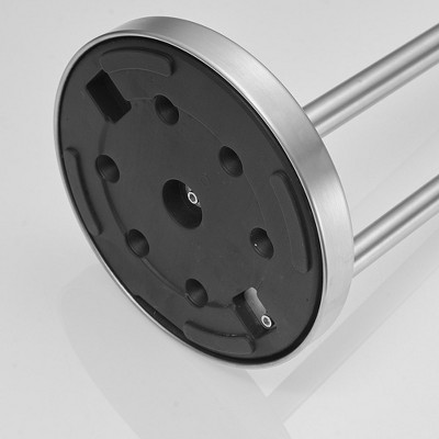 Brushed Nickel Freestanding Toilet Paper Holder with Reserve