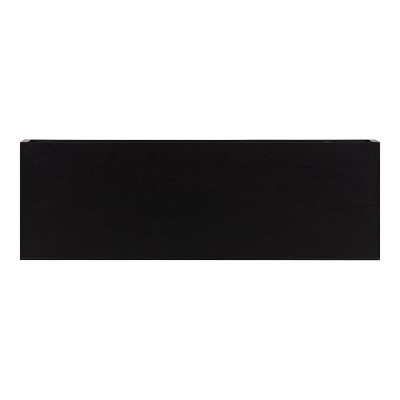 Havlock Black Solid Wood Floating Wall Shelves, Set of 2