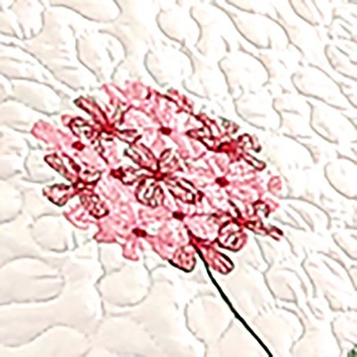 Full Rose Embroidered Floral Polyester Bedspread Set