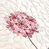 Collections Etc Embroidered Carnation Design Quilted Bedspread - 4 of 4