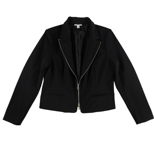 bar III Womens Zippered Blazer Jacket - 1 of 2