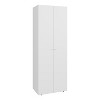 CAVINAS 2-Door Wardrobe Closet,Bedroom Armoires with Metal Hanging Rod,Fixed Storage Shelf,Closet Wardrobe for Small Bedrooms,Apartments - 4 of 4