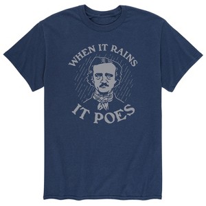 Men's - Instant Message - When It Rains It Poes Short Sleeve Graphic T-Shirt - 1 of 4