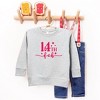 The Juniper Shop 14th Feb Stars Puff Print Youth Ultra-Soft Graphic Sweatshirt - 2 of 3