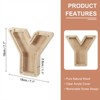 Unique Bargains Wooden Alphabet Money Saving Box Party Decorative Bank - 2 of 4
